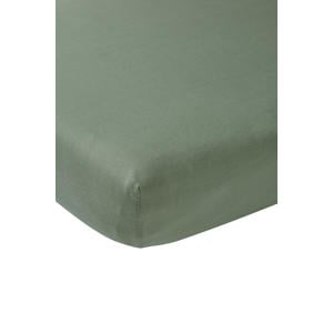 katoenen jersey hoeslaken wieg 50x90 cm forest green