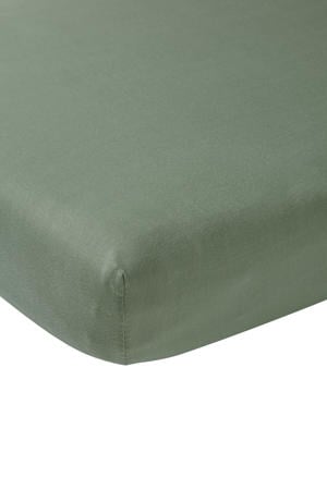 katoenen jersey hoeslaken wieg 50x90 cm forest green