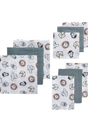 hydrofiele starterset Animal - grijsgroen/wit/bruin (set van 3x3)