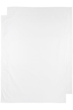 baby wieglaken - 75x100 cm Uni wit (set van 2)