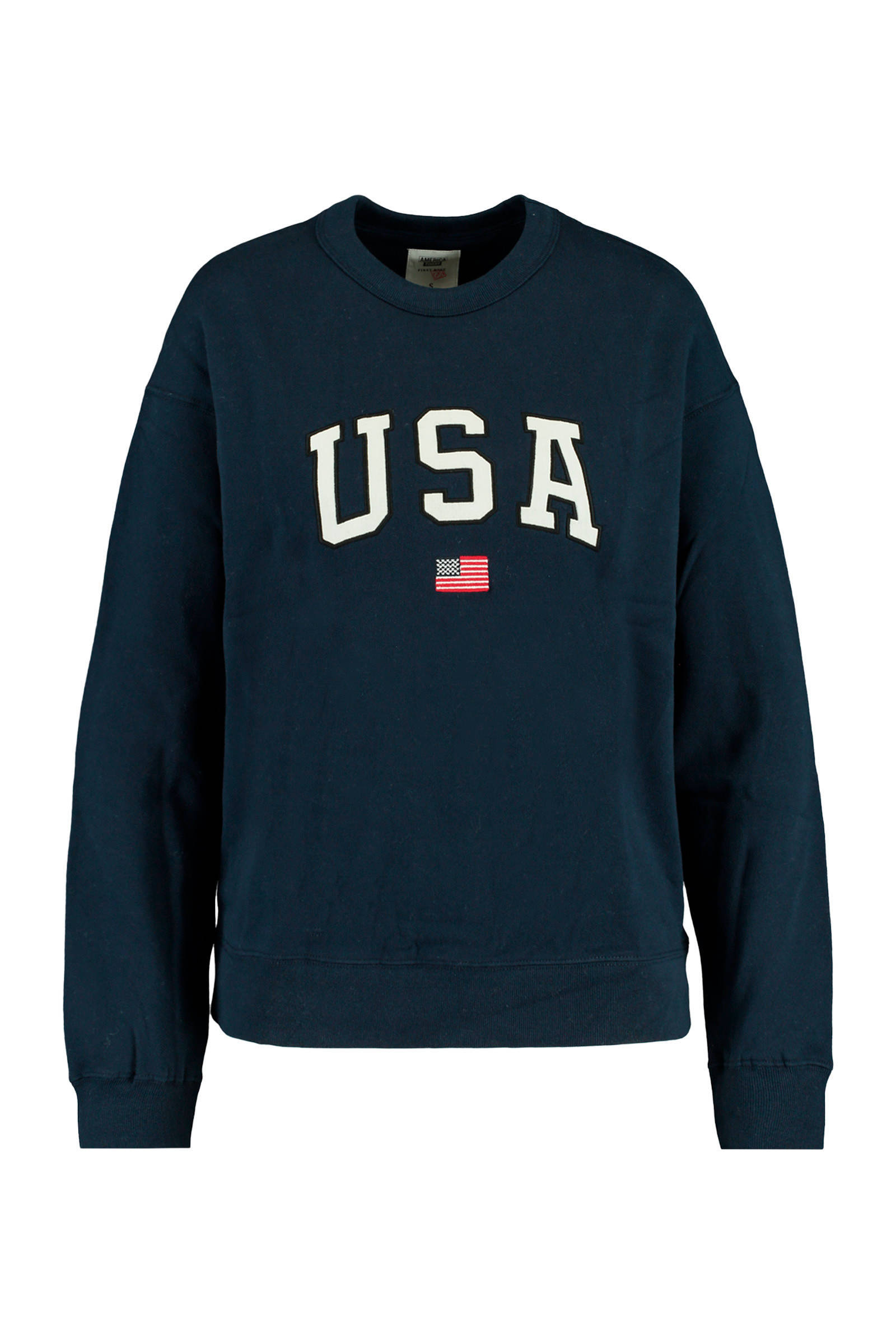 America Today sweater Soel met tekst navy | wehkamp America Today sweater met tekst zwartwit | wehkamp