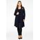 YOEK vest van travelstof DOLCE donkerblauw