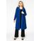 YOEK vest van travelstof DOLCE blauw