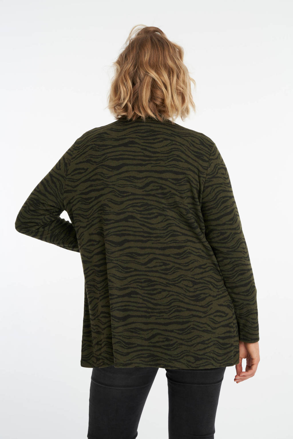 MS Mode vest met zebraprint donkergroen/zwart | wehkamp