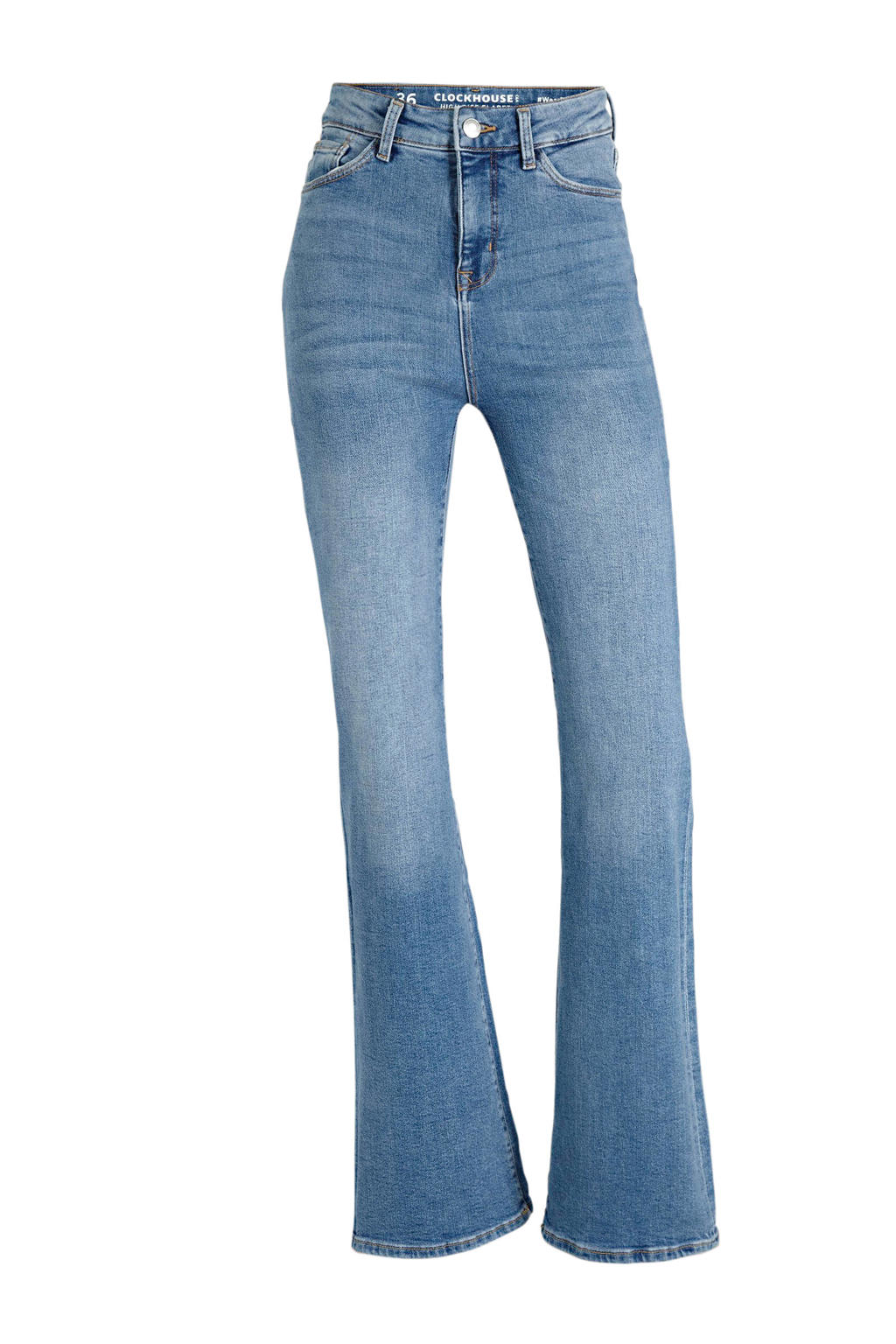 C&A Clockhouse high waist flared jeans blauw wehkamp