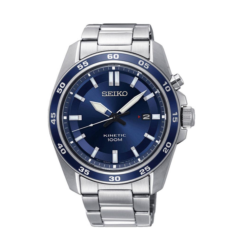 Seiko horloge SKA783P1 zilverkleurig