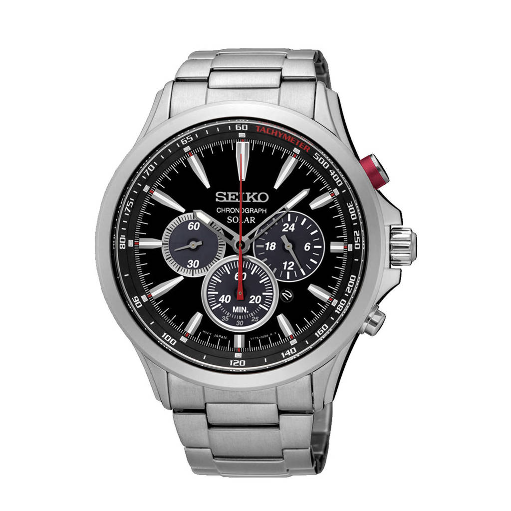 Seiko horloge SSC493P1 zilverkleur, Zilver