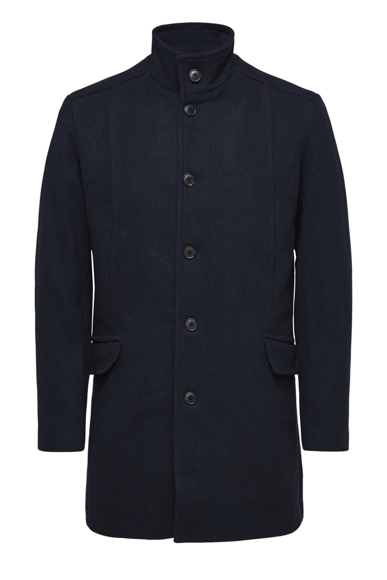 SELECTED HOMME jas met wol donkerblauw online kopen