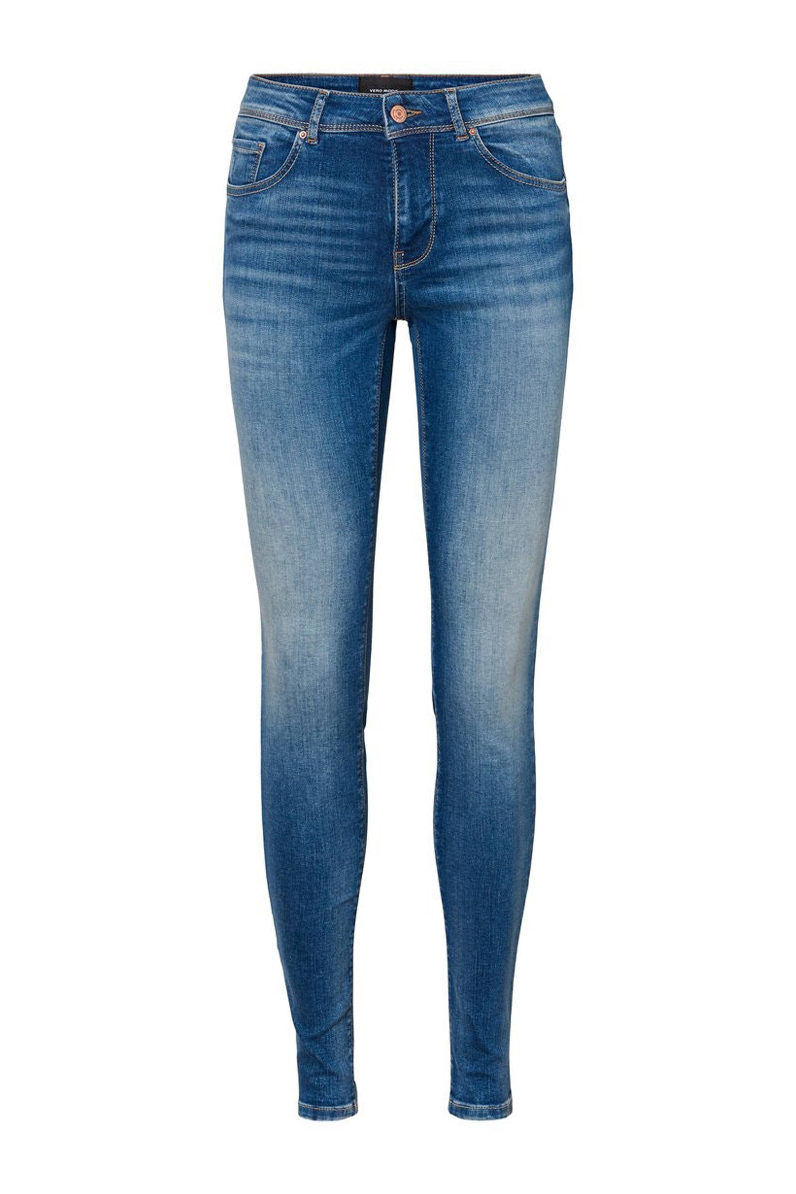Womens VERO MODA Jeans | VMLUX NORMAL WAIST SLIM FIT JEANS Blue / Dark Blue  Denim « Keepingitsober