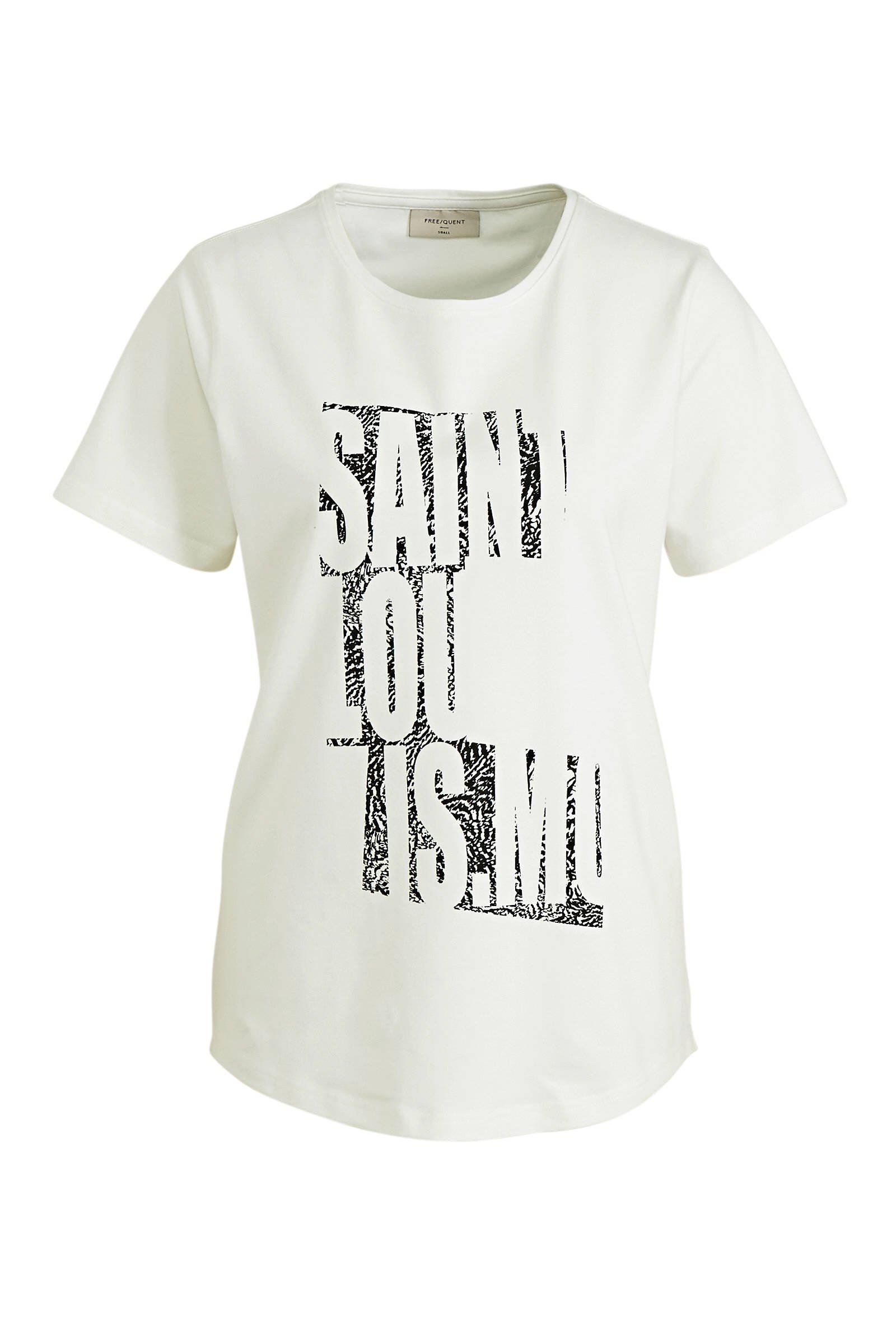 wit shirt met tekst