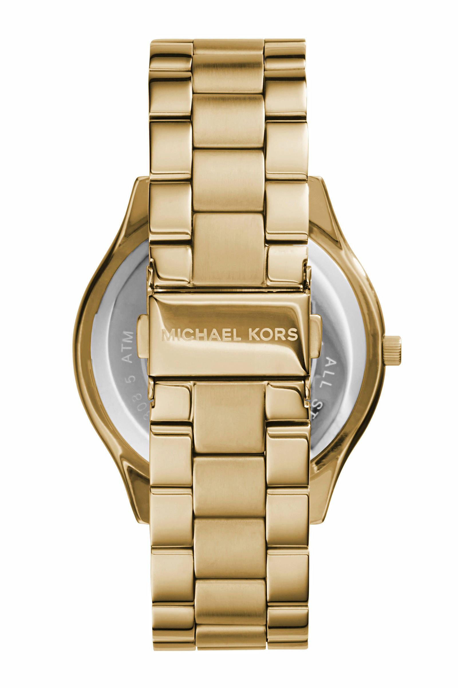 Michael Kors horloge MK3179 Slim Runway Goud | wehkamp
