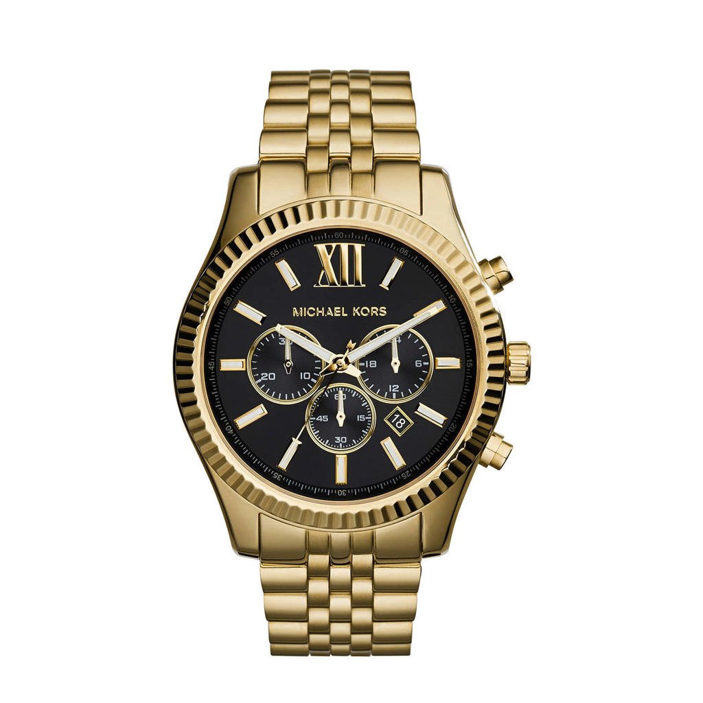 Michael Kors horloge MK8286 Lexington goudkleurig