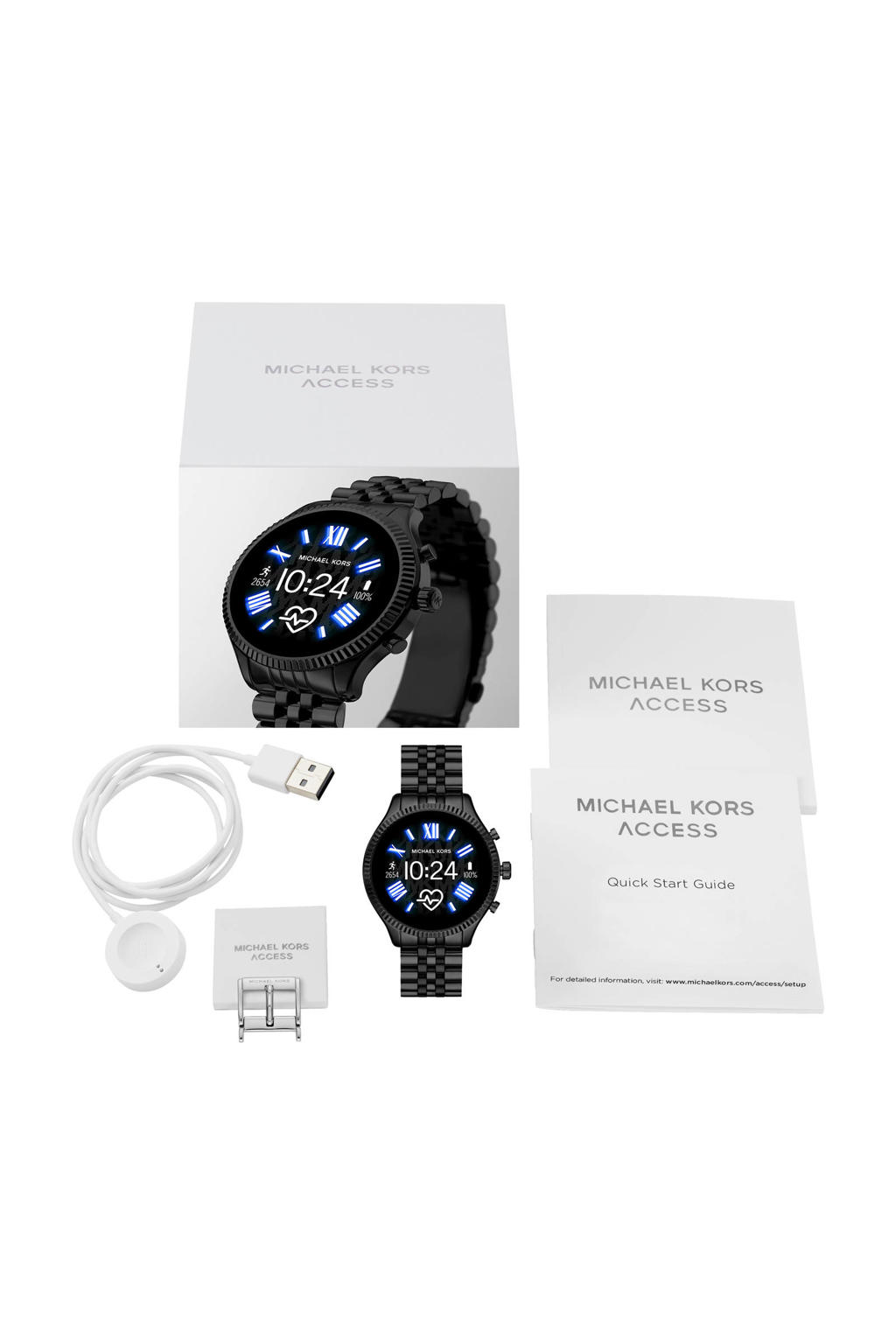 Michael Kors smartwatch Gen 5 Lexington Display MKT5096 zwart wehkamp