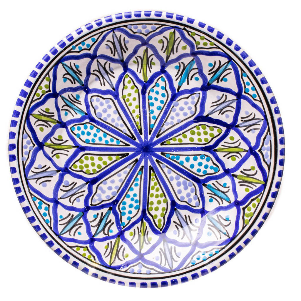 Sareva Dinerbord Blue Green (Ø28 cm), Divers