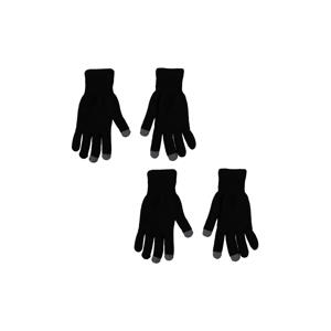 thermo handschoenen - zwart (set van 2)