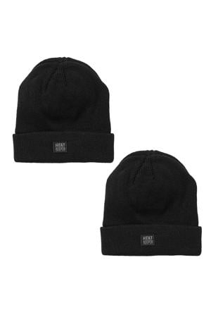 thermo muts - zwart (set van 2)