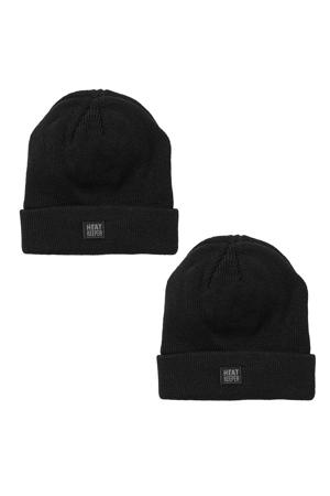 thermo muts - zwart (set van 2)