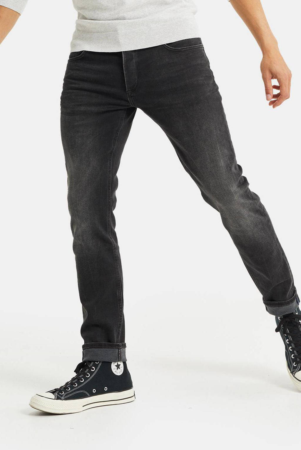 WE Fashion Blue Ridge slim fit jeans black denim, Black denim