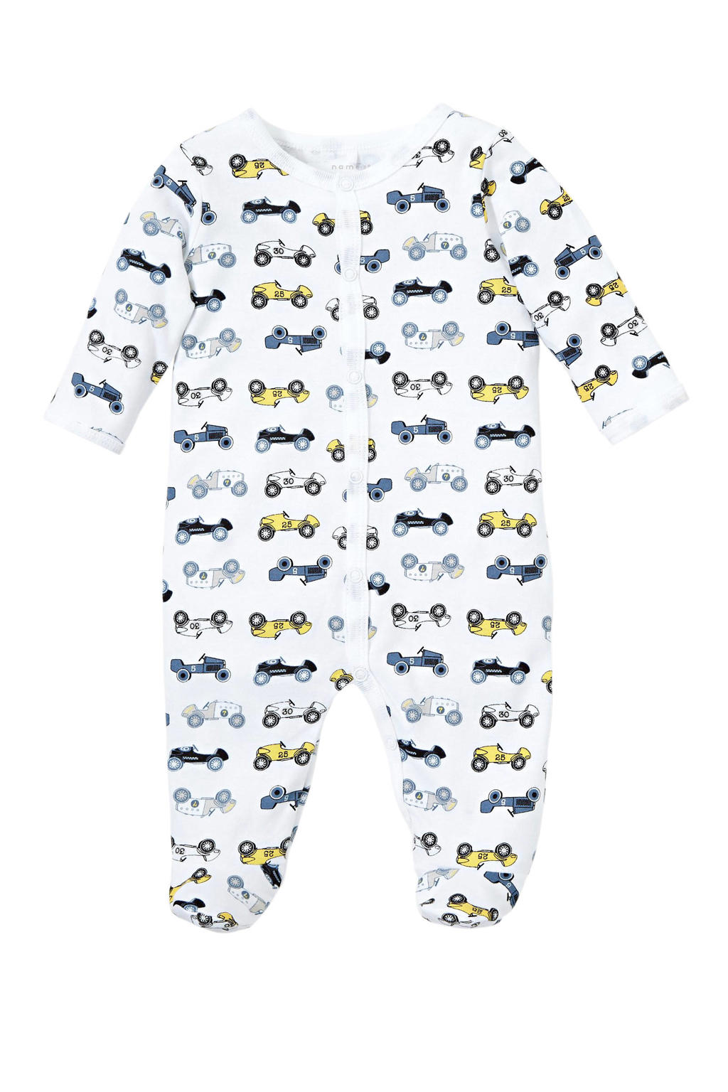 NAME IT BABY pyjama NBMNIGHTSUIT - set van 2 beige/groen