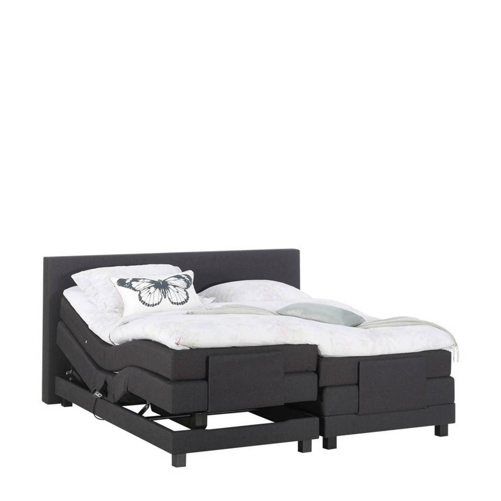 Beter Bed complete elektrische boxspring Brighton (140x210 cm), Antraciet