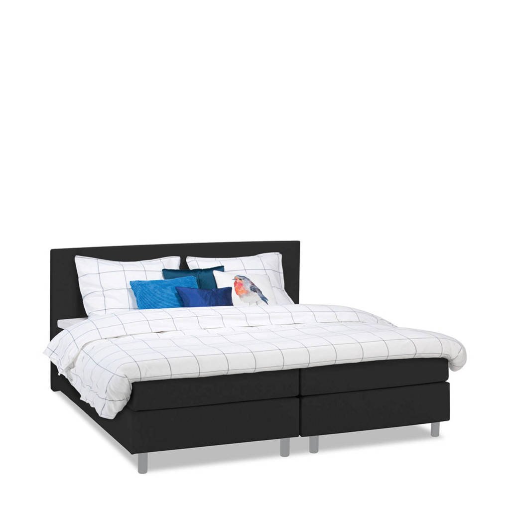 Beter Bed complete boxspring Watford (140x200 cm), Antraciet