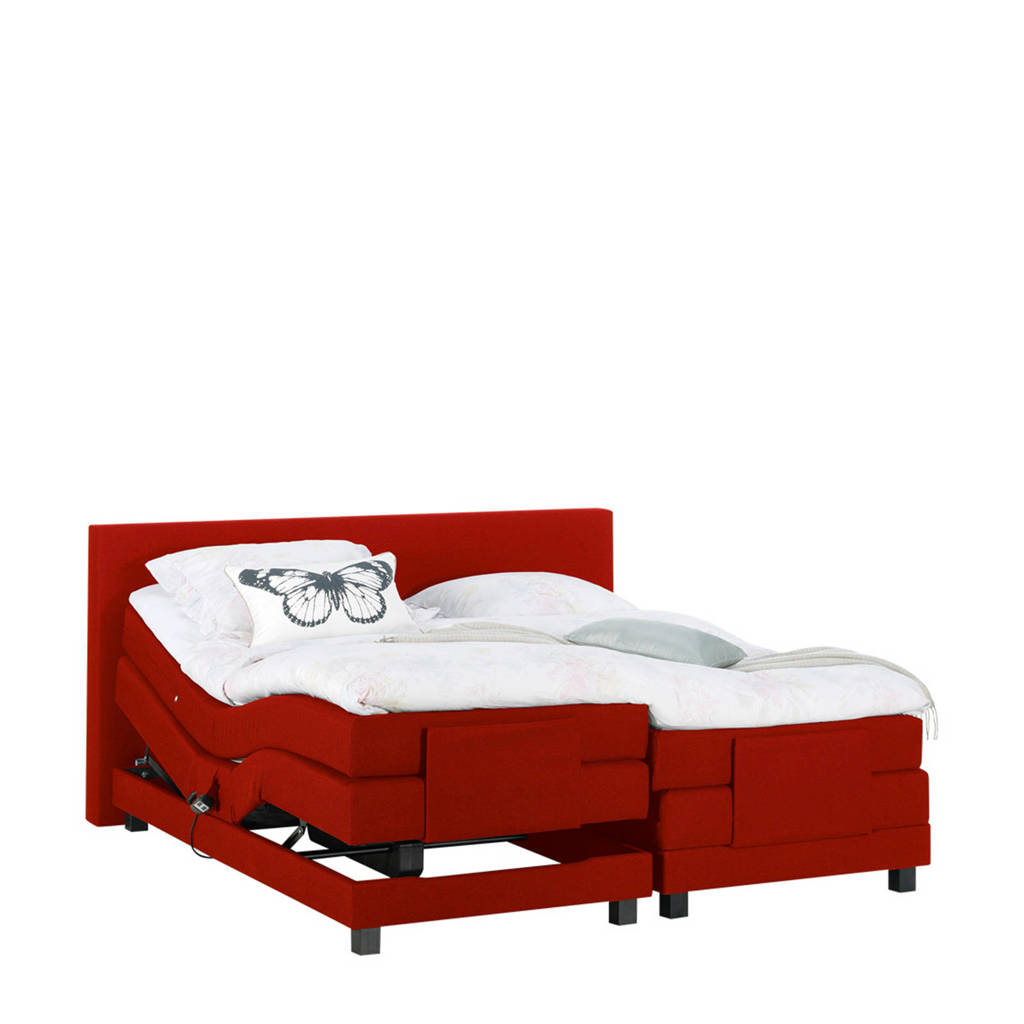 Beter Bed complete elektrische boxspring Brighton (180x200 cm), Rood