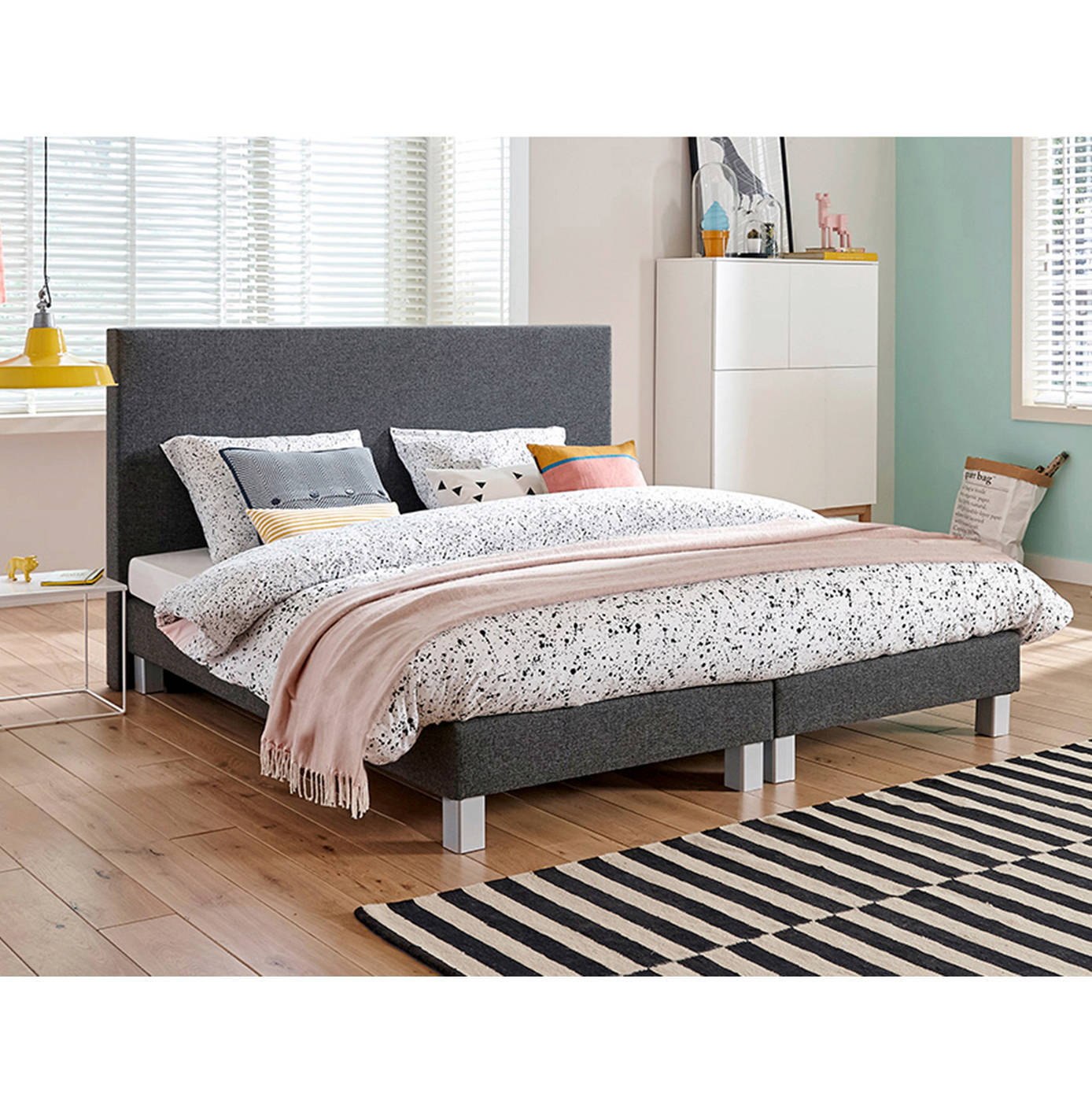 Beter Bed complete boxspring Leeds vlak met bridge matras 160x200