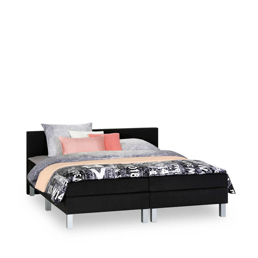 Beter Bed complete boxspring Newcastle (140x200 cm), Zwart