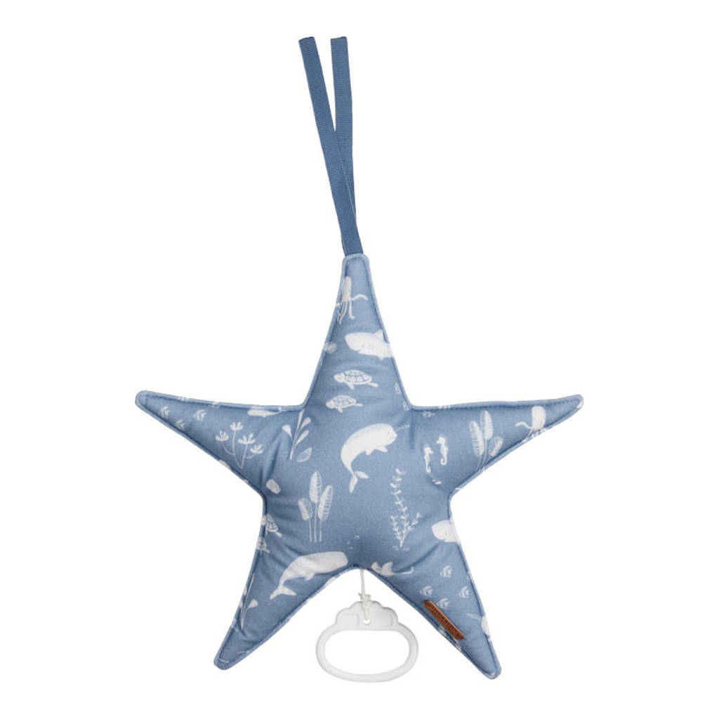 Little Dutch muziekdoos Ster 27x27 cm Ocean Blue, Blauw