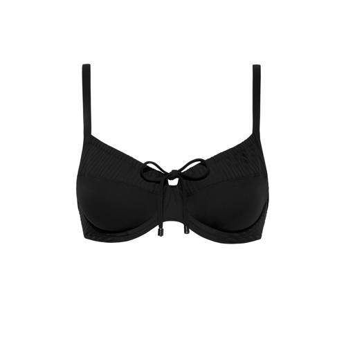 Cyell niet-voorgevormde beugel bikinitop Caviar zwart afbeelding