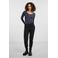 PIECES ribgebreide longsleeve PCKITTE met katoen zwart