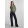 PIECES ribgebreide longsleeve met katoen zwart