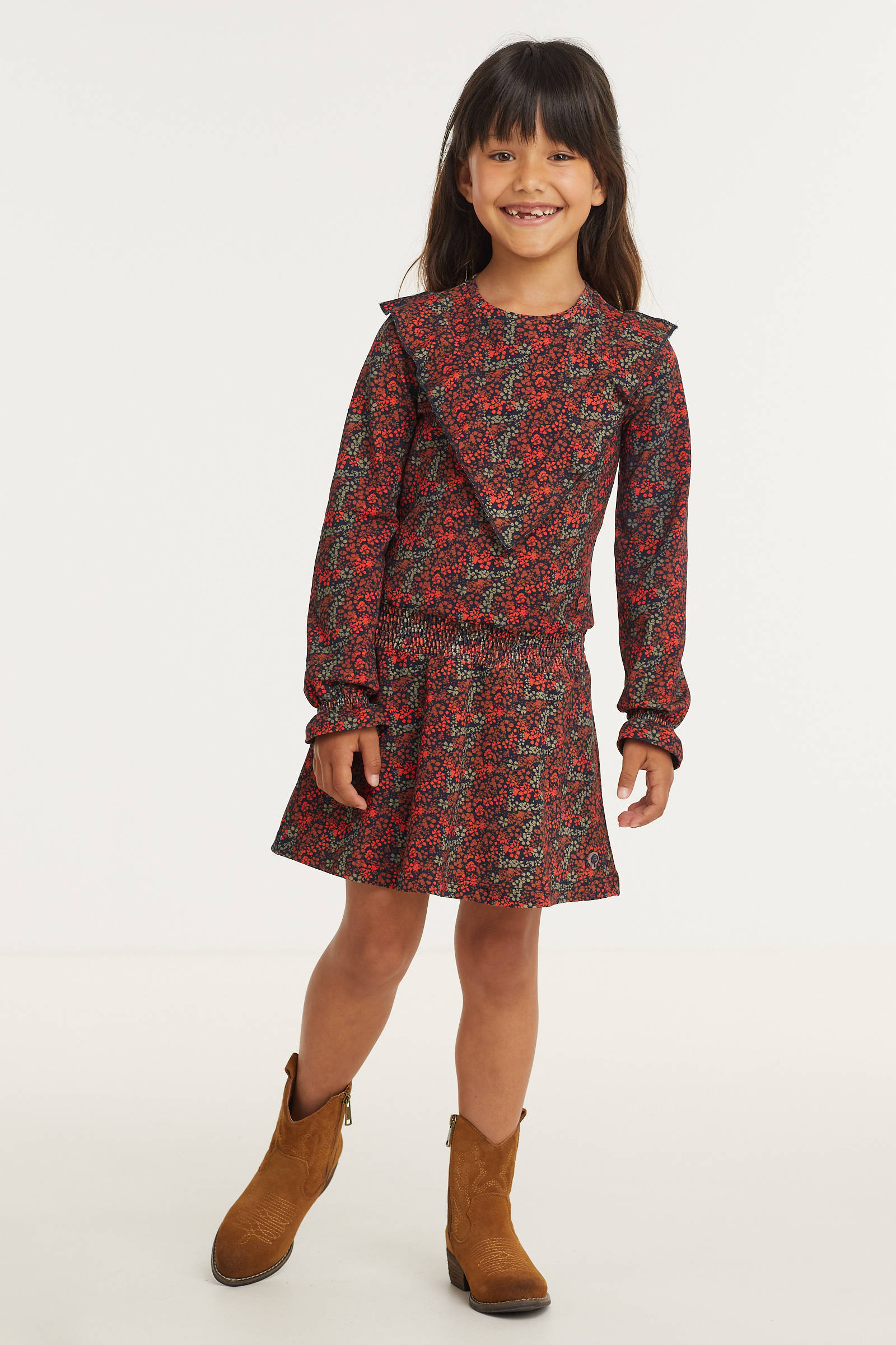 Nelson Kids suède cowboylaarzen cognac | wehkamp