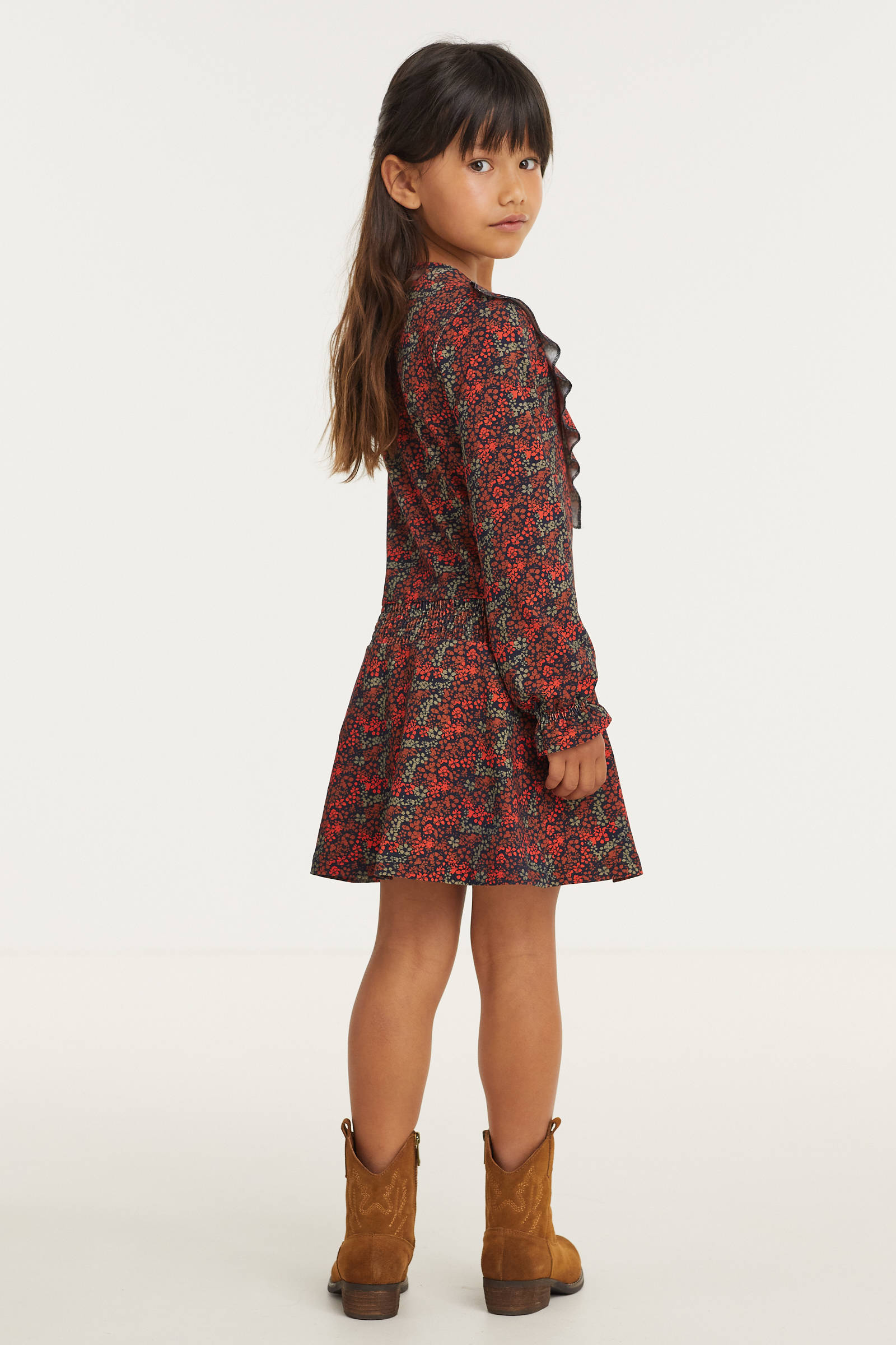 Nelson Kids suède cowboylaarzen cognac | wehkamp