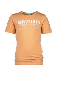 Vingino T-shirt Hower met logo pastel oranje
