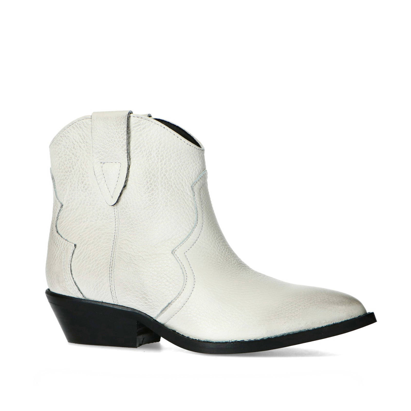 Sacha leren cowboylaarzen wit | wehkamp