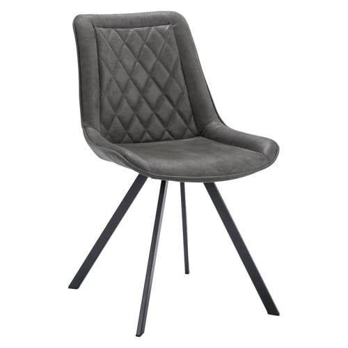 Wehkamp Home eetkamerstoel Julius (set van 2) - Graphite