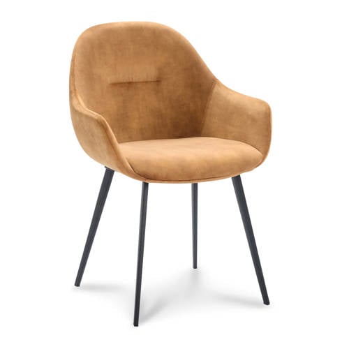 Wehkamp Home eetkamerstoel Troy (set van 2) - Cognac
