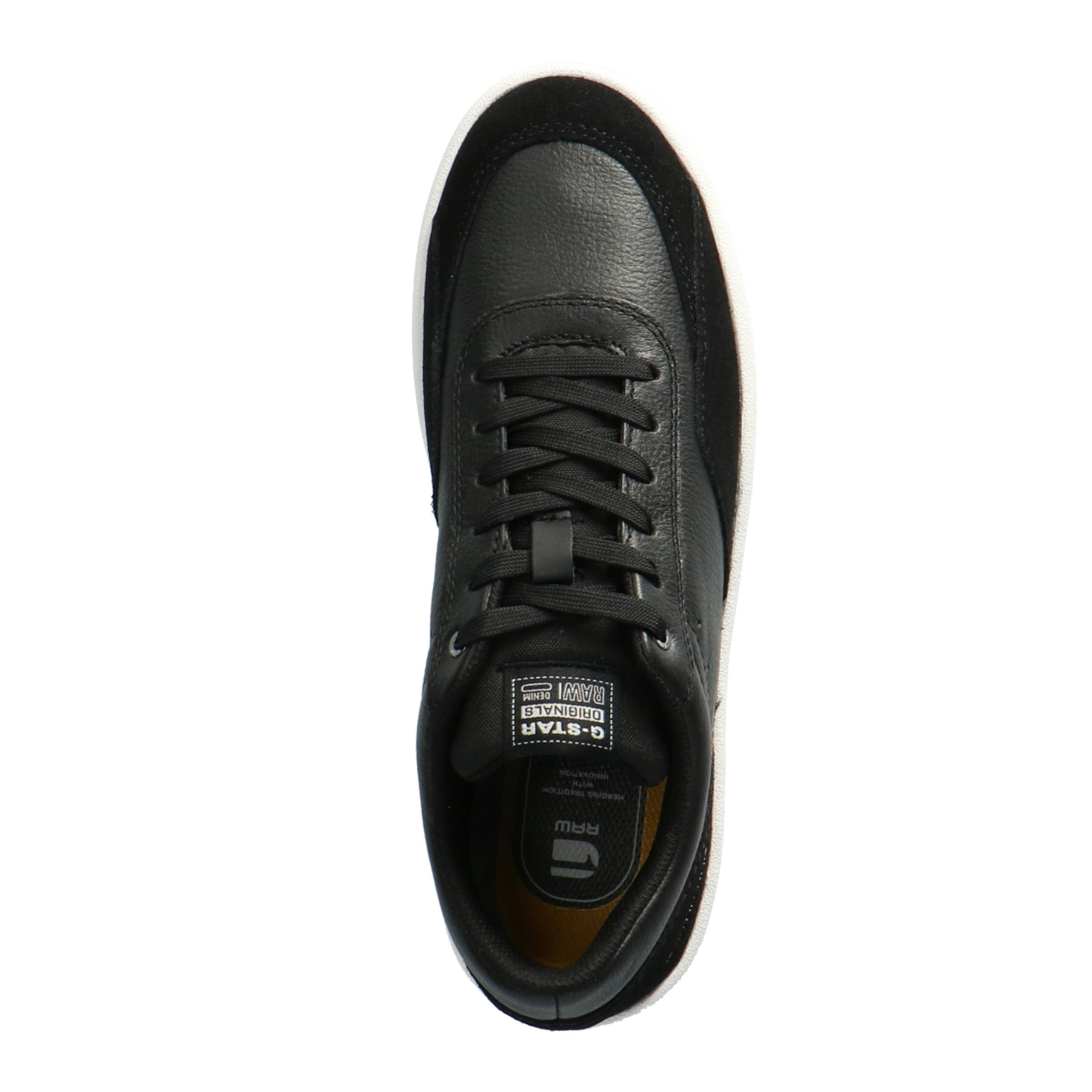 G-Star RAW Tect Pro leren sneakers zwart | wehkamp