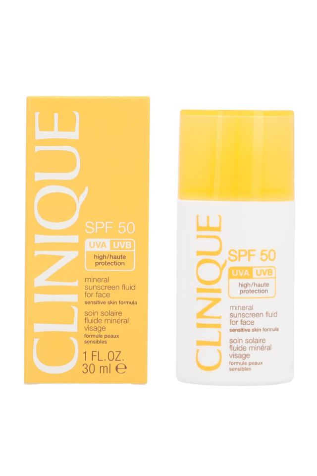 bekken Frank fragment Clinique Mineral Sunscreen Fluid Face zonnebrand SPF 50 - 30 ml | wehkamp
