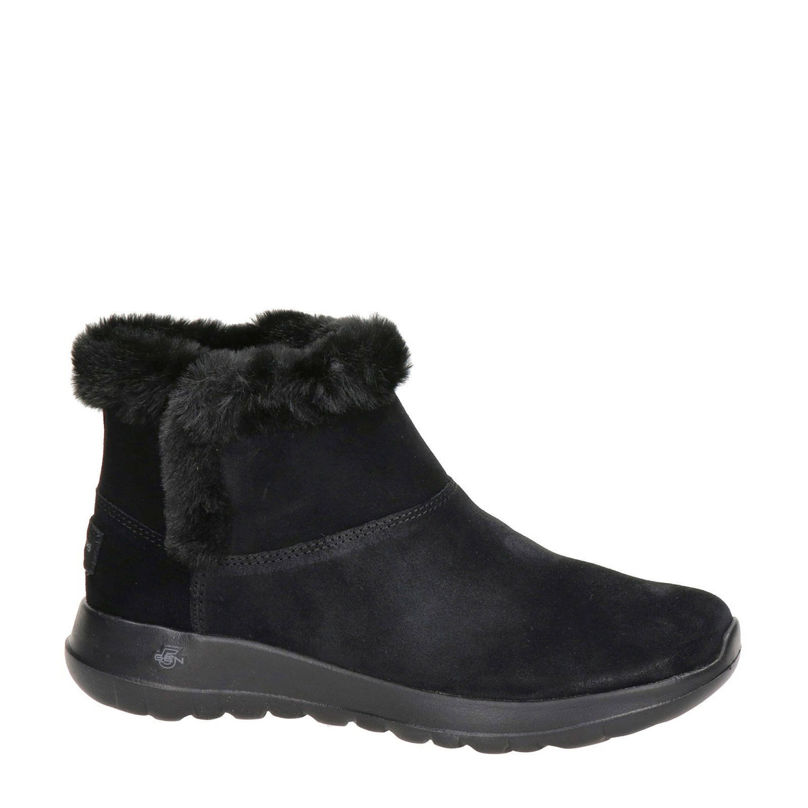 skechers black booties