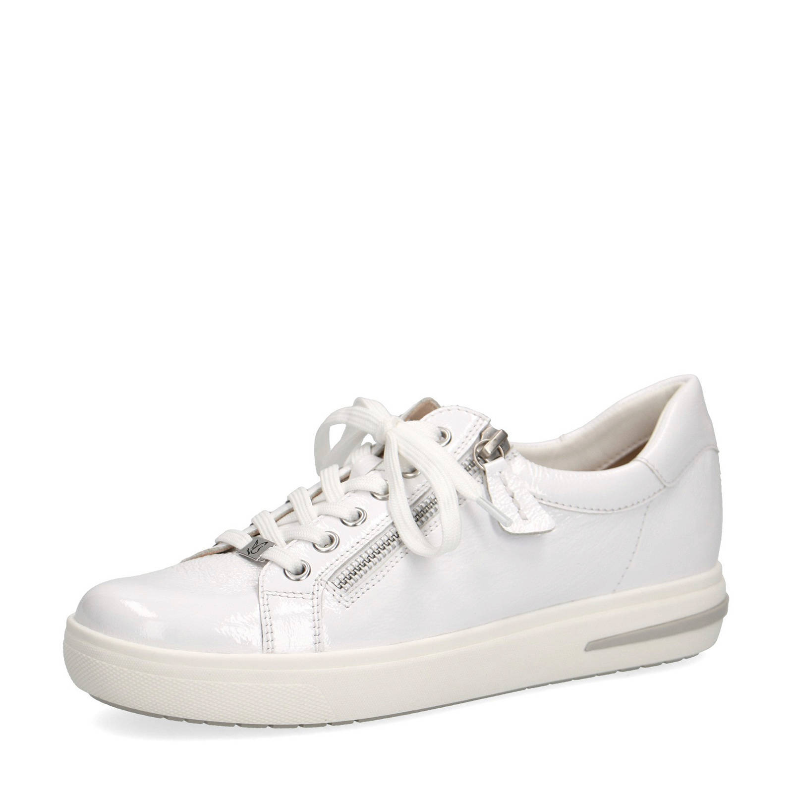 Caprice Manou lakleren sneakers wit | wehkamp