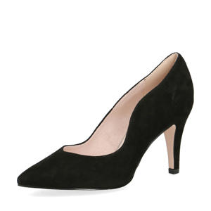 Premium Effi suède pumps zwart