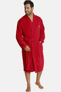 Jan Vanderstorm Plus Size badstof badjas JANNING rood, Rood
