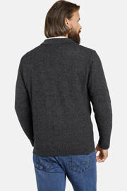 thumbnail: Jan Vanderstorm gemêleerd vest Plus Size ASGER donkergrijs