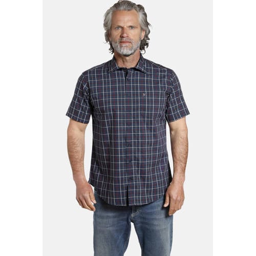 Jan Vanderstorm casual overhemd donkerblauw afbeelding