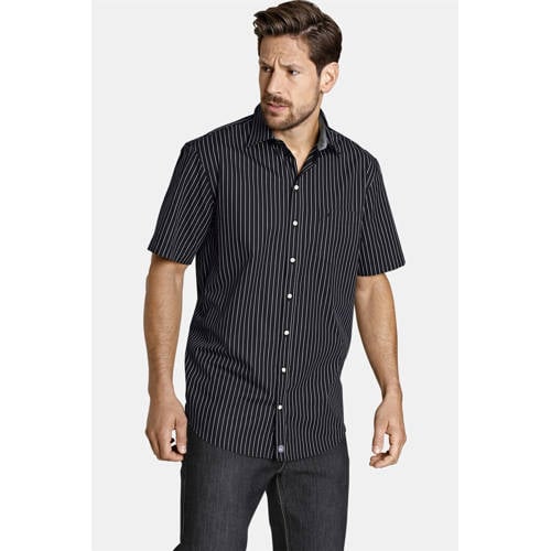 Jan Vanderstorm casual overhemd PERTTU Plus Size zwart afbeelding