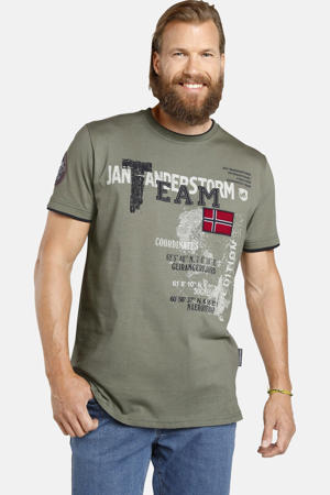 T-shirt SÖLVE Plus Size kaki