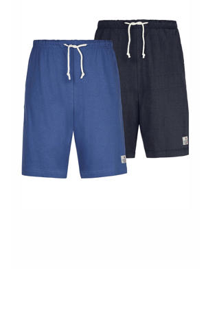 Plus Size pyjamashort CHARLE (set van 2) blauw