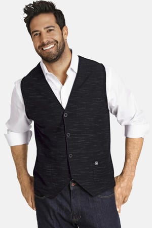 gemêleerd gilet Plus Size AHLMANN zwart